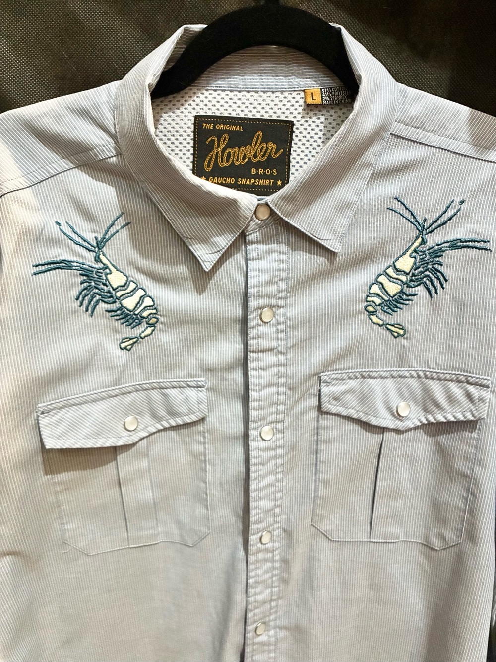 Howler Brothers - Dancing Prawns 10year - long sleeve Gaucho - Like New.- Large